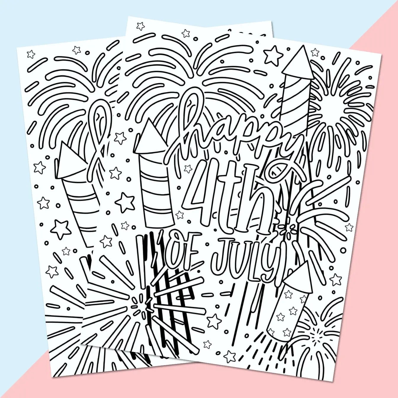 FREE 4th Of July Coloring Page Pineapple Paper Co 