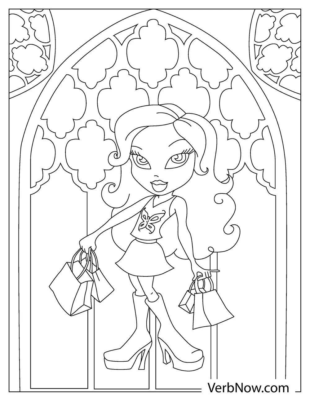Free BRATZ DOLL Coloring Pages For Download Printable PDF Free BRATZ DOLL Coloring Pages For Download Printable PDF
