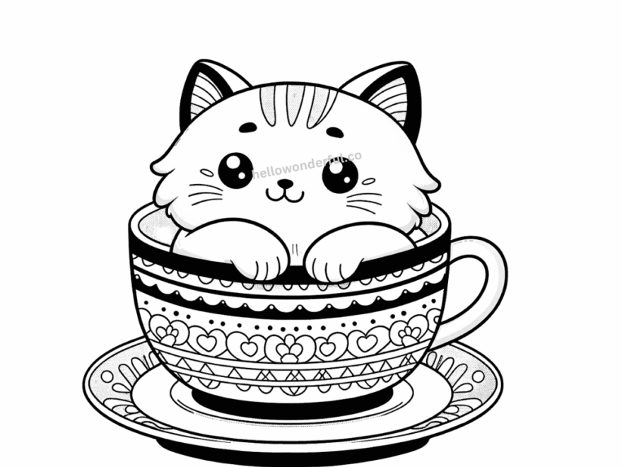 Free Cat Coloring Pages With Printable Templates