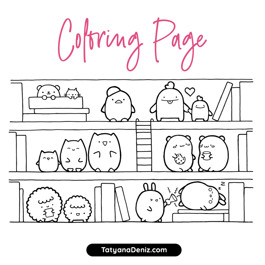 Cute Animal Coloring Pages For Free Cute Animal Coloring Pages For Free