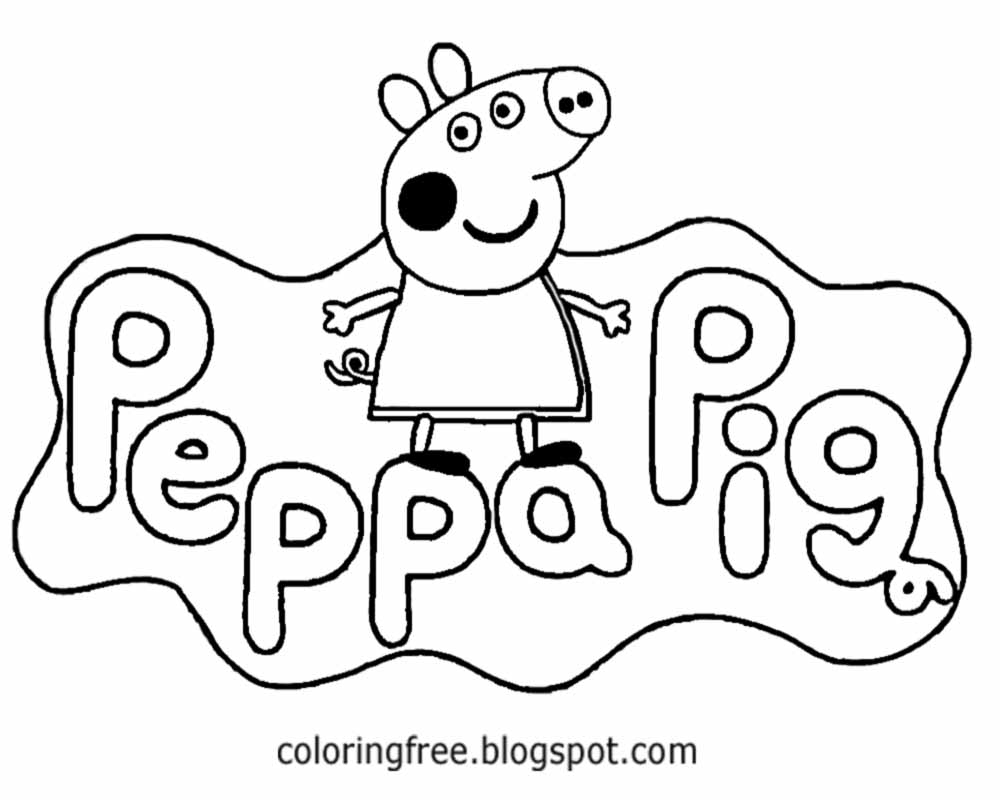 Free Coloring Pages Printable Pictures To Color Kids Drawing Ideas Cartoon Peppa Pig Printable Easy Coloring Pages For Kids To Color