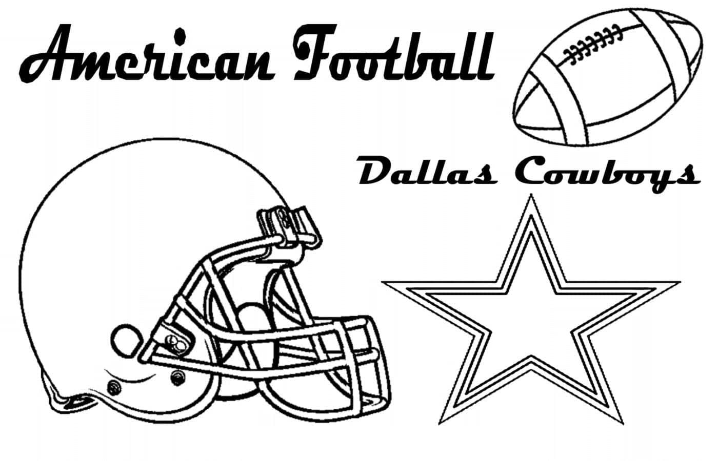 Free Dallas Cowboys Coloring Page Download Print Or Color Online For Free