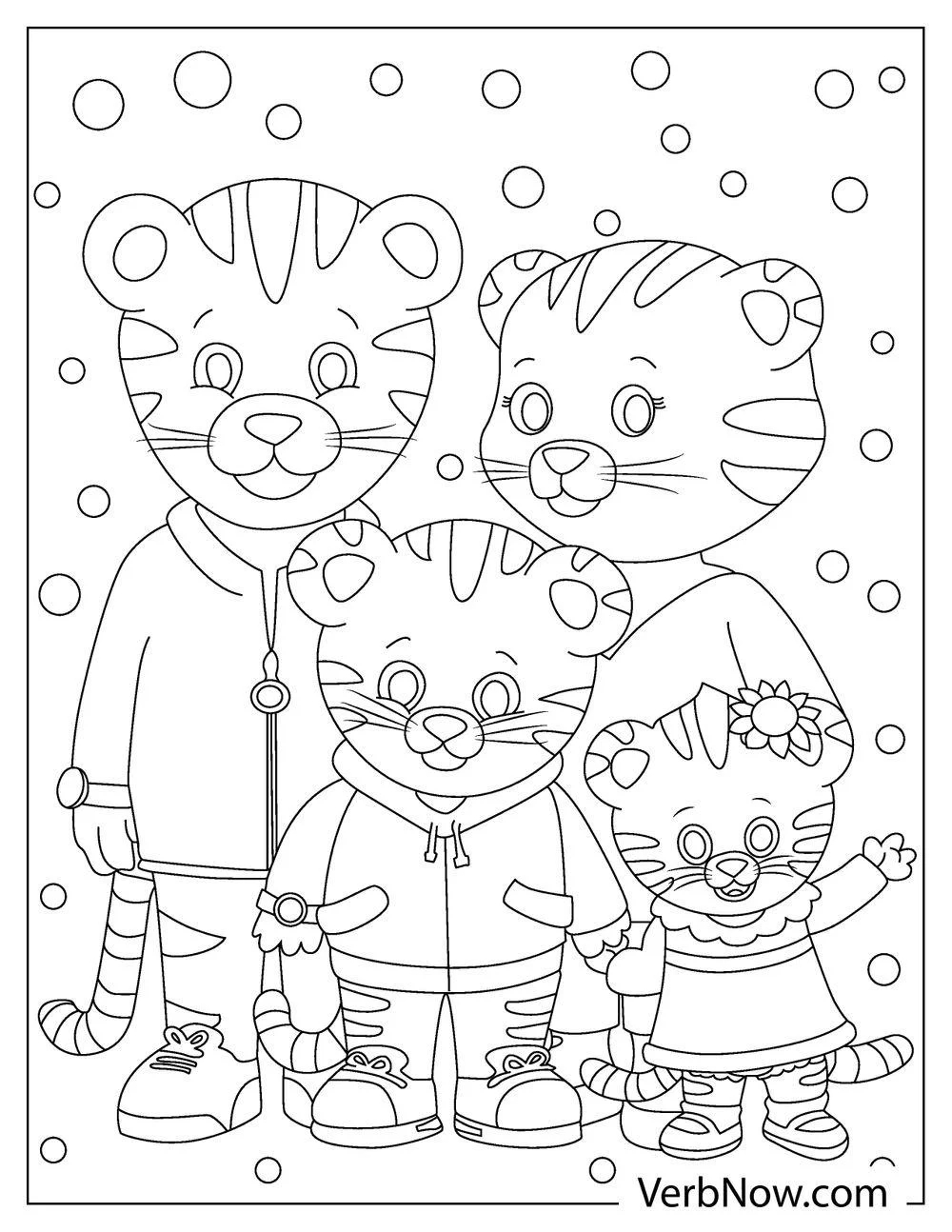 Free DANIEL TIGER Coloring Pages For Download Printable PDF 
