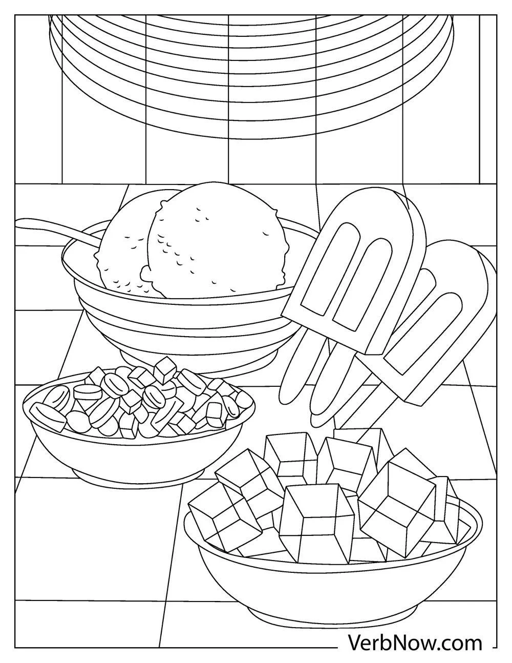 Frozen Treats Coloring Pages