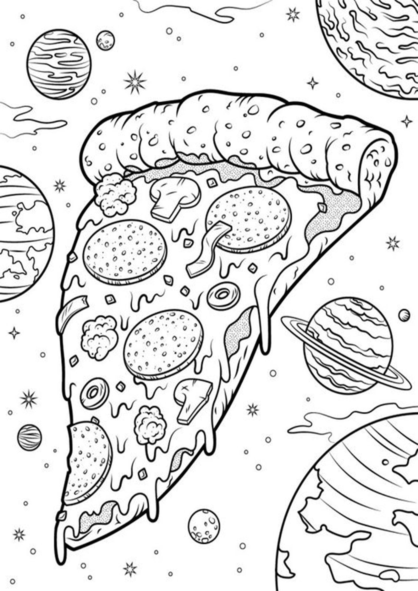 Free Easy To Print Pizza Coloring Pages Free Easy To Print Pizza Coloring Pages