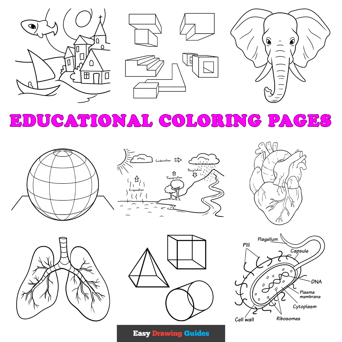 Free Educational Coloring Pages For Kids 38 Printable Sheets