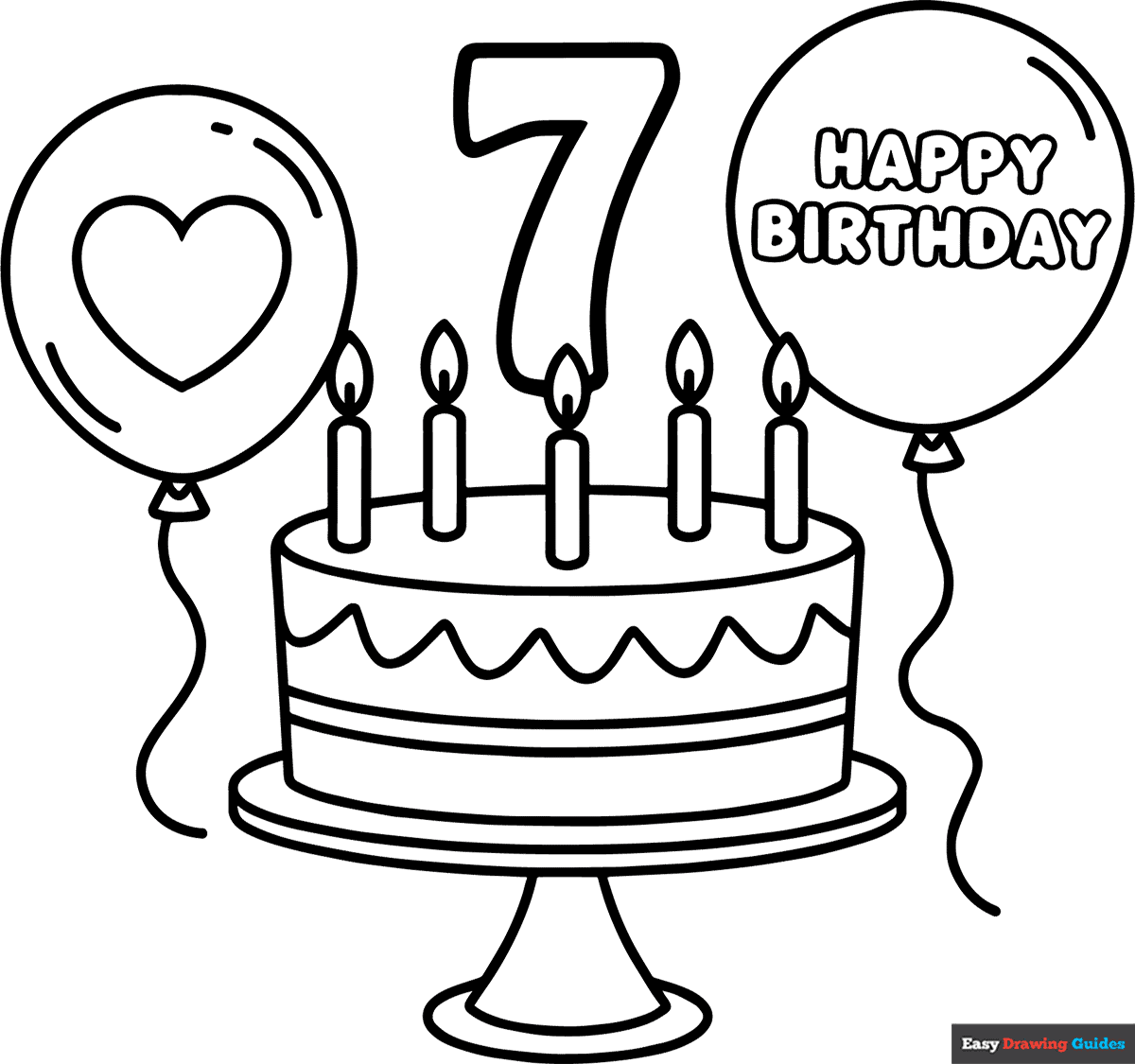 Free Happy Birthday Coloring Pages For Kids 20 Printable Sheets