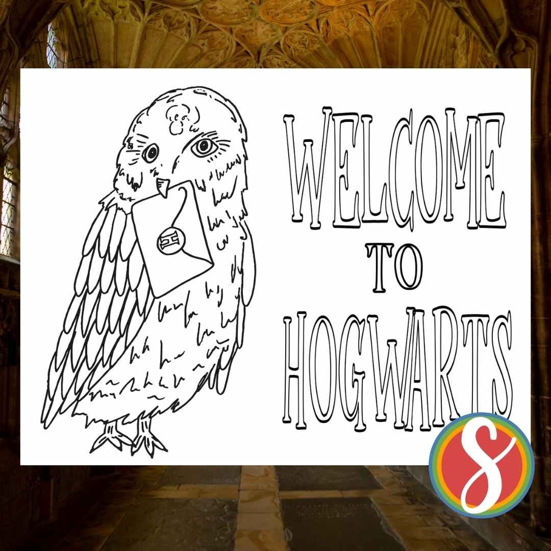 Free Hogwarts Coloring Pages Stevie Doodles