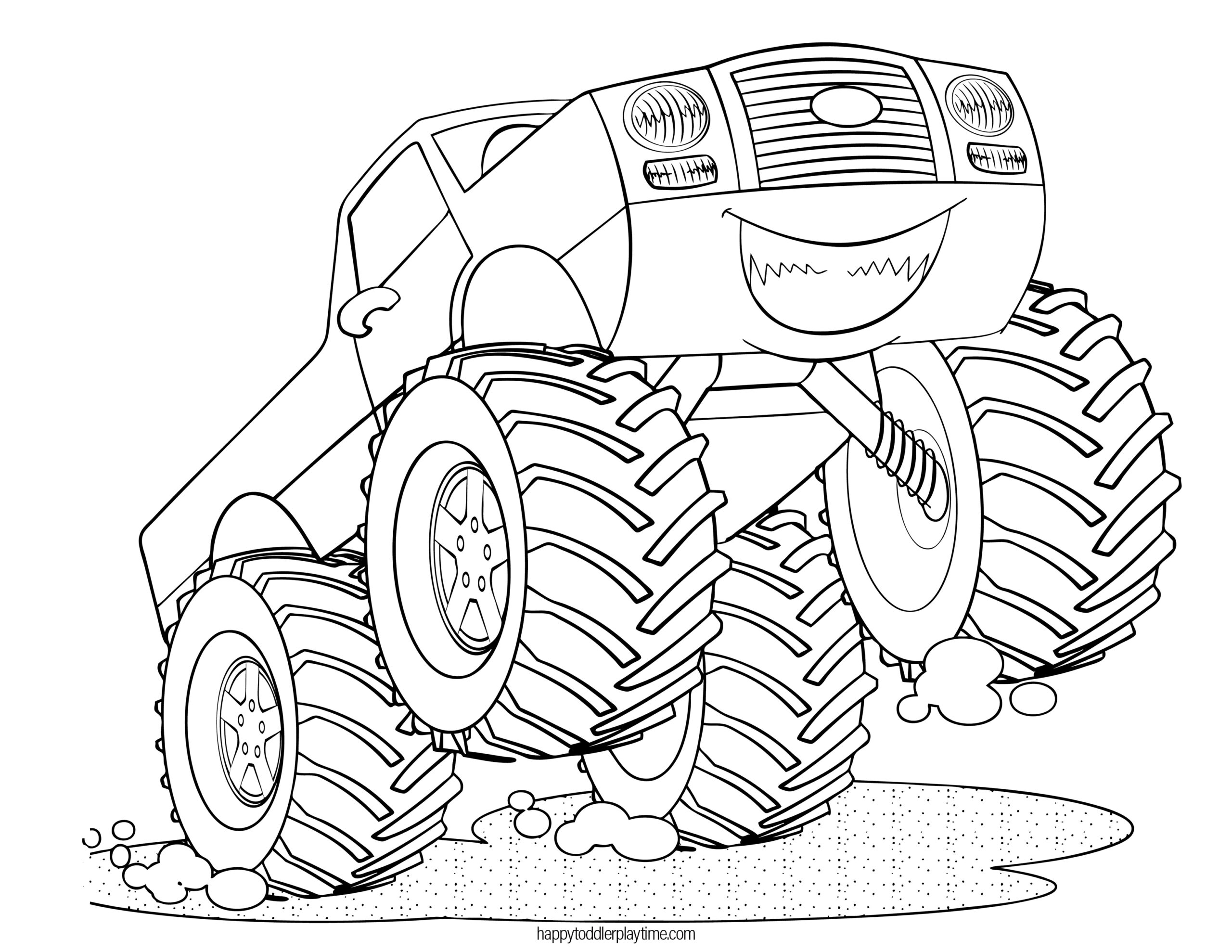 Free Monster Truck Coloring Pages For Kids Happy Toddler Playtime Free Monster Truck Coloring Pages For Kids Happy Toddler Playtime