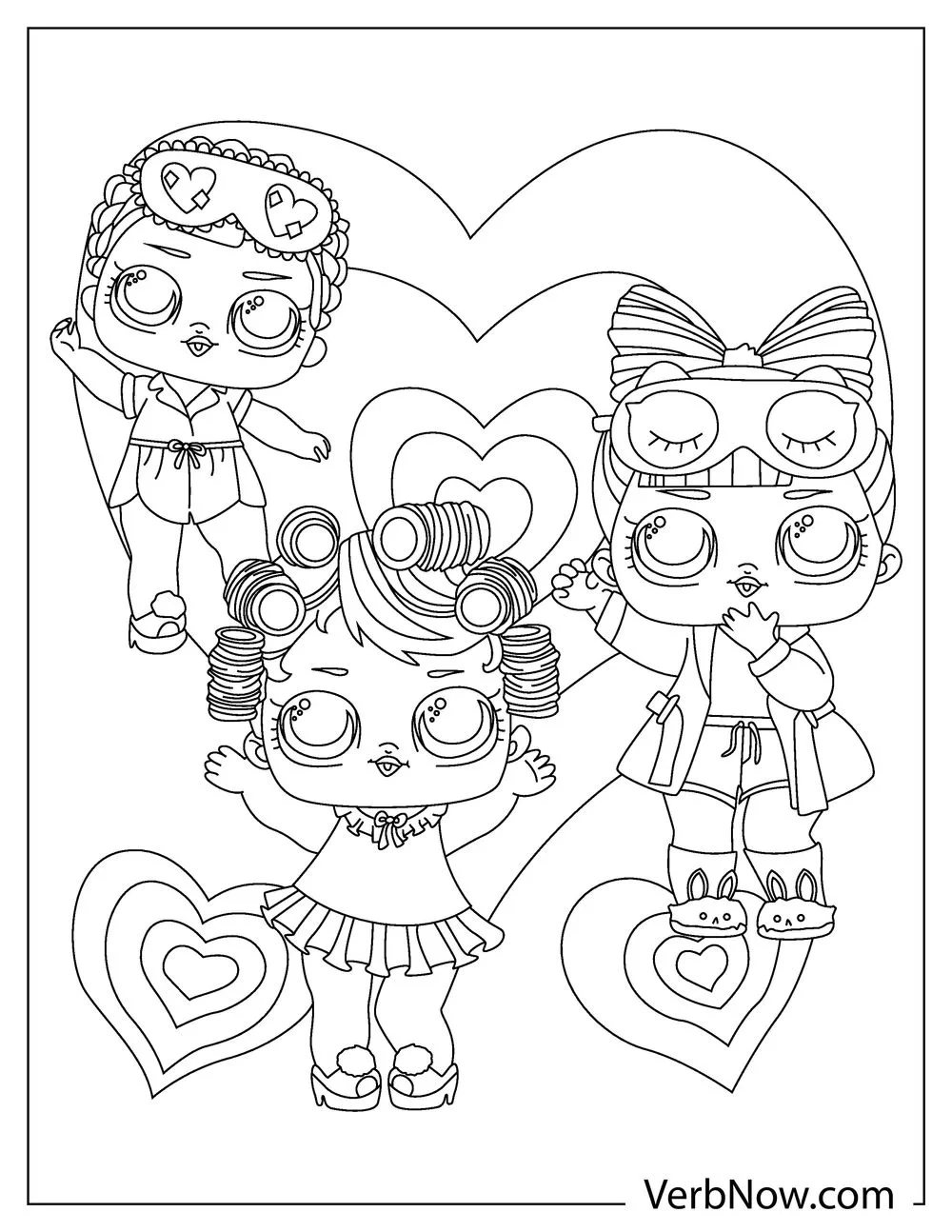 Kids Coloring Pages Printable Lol Dolls