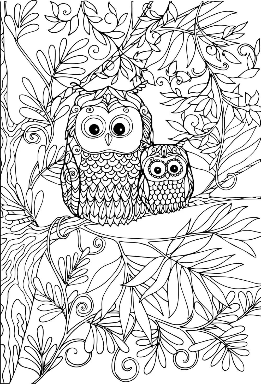 Free OWL Coloring Pages For Download Printable PDF Free OWL Coloring Pages For Download Printable PDF