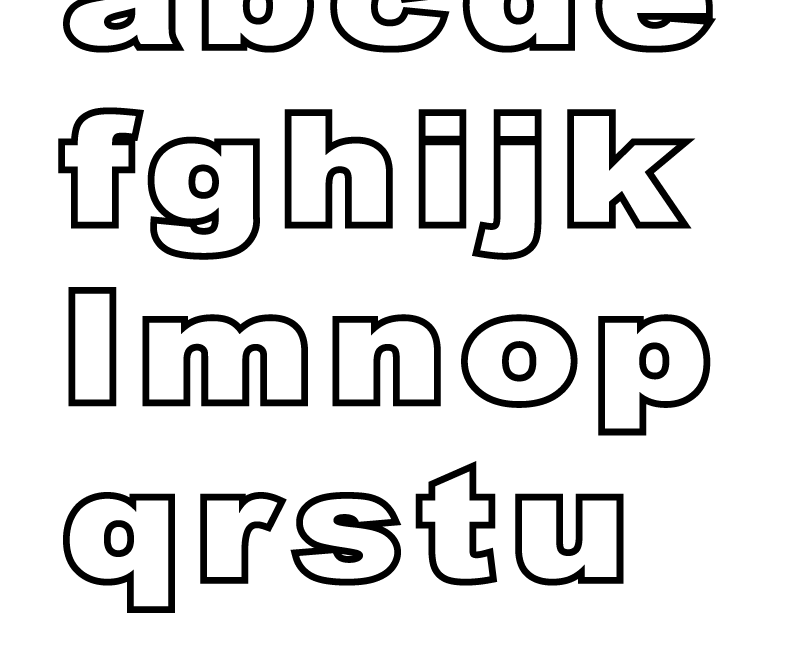 Free Printable Alphabet Coloring Page