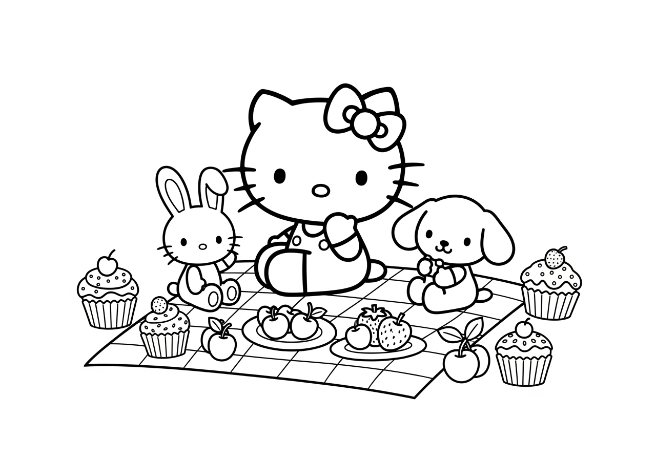 Hello Kitty With Sonic Amy Coloring Pages Hello Kitty With Sonic Amy Coloring Pages