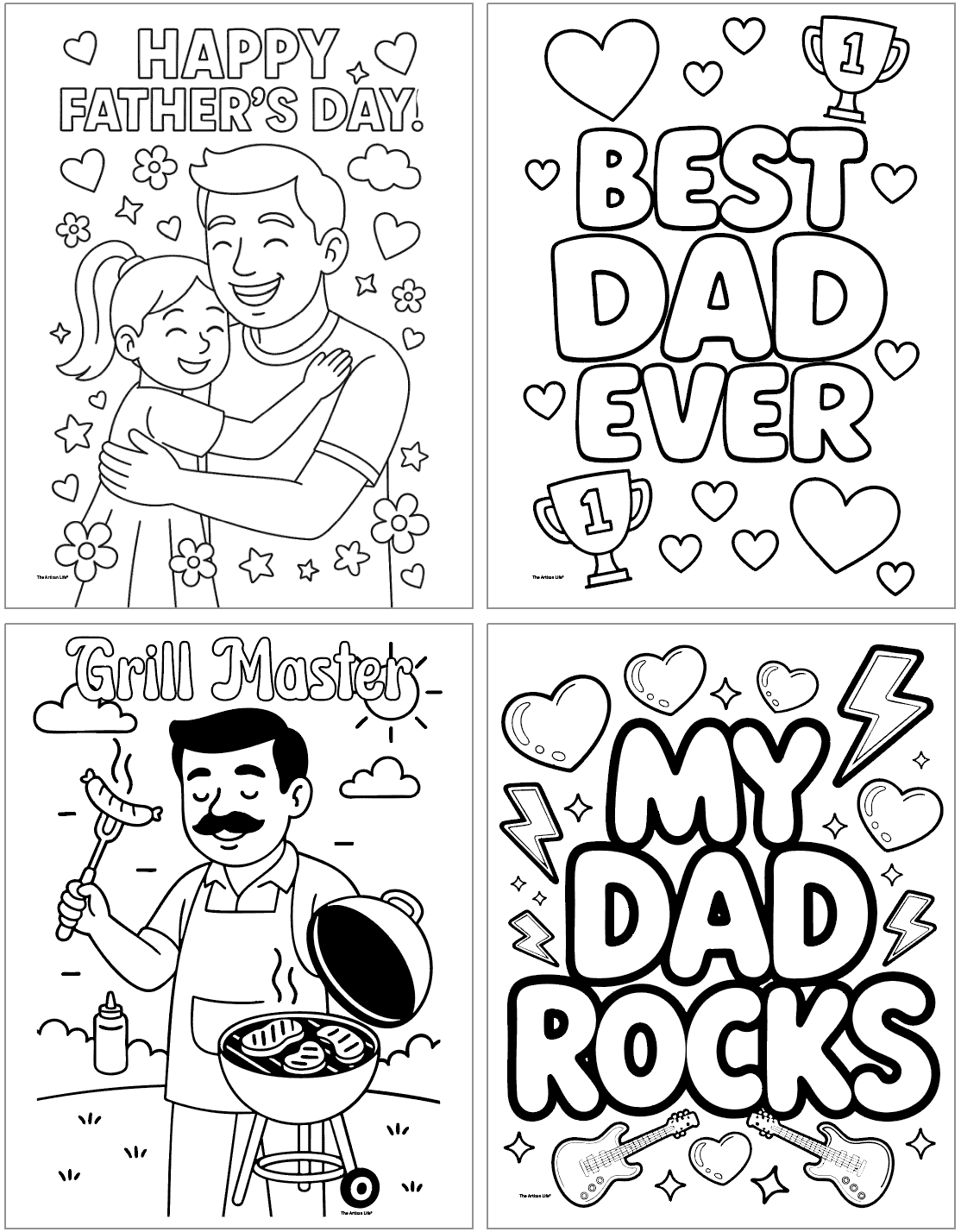Father Day Coloring Pages For Toddler