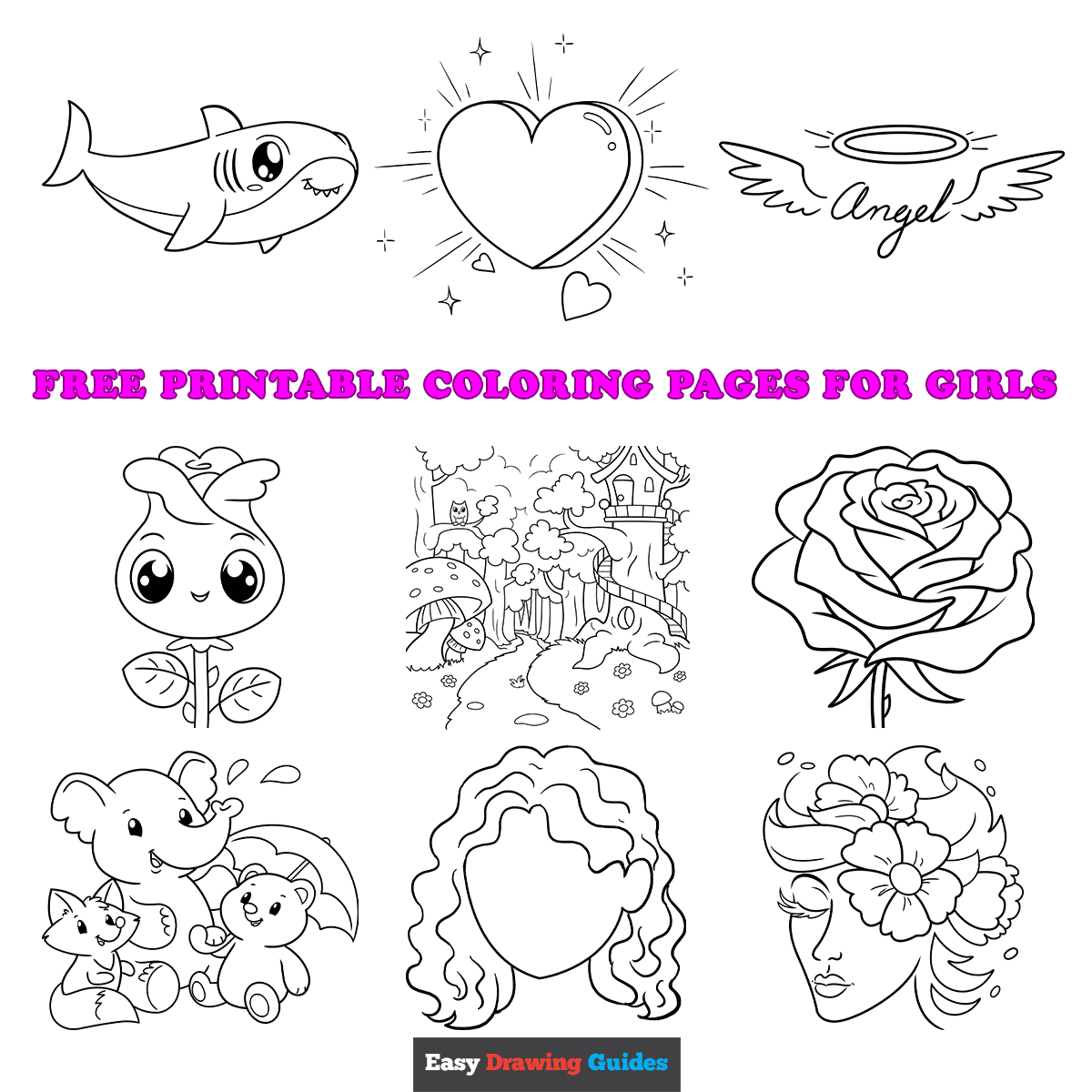 Free Printable Coloring Pages For Girls Free Printable Coloring Pages For Girls