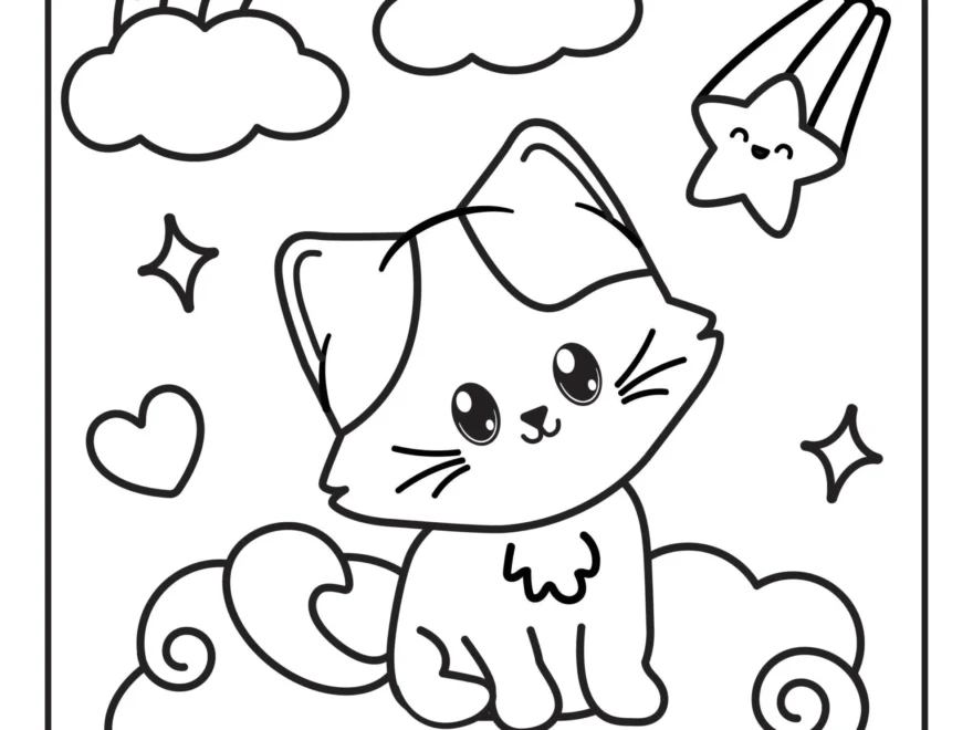 Free Printable Coloring Pages For Kids Cute Easy Designs Cute Coloring Pages For Kids