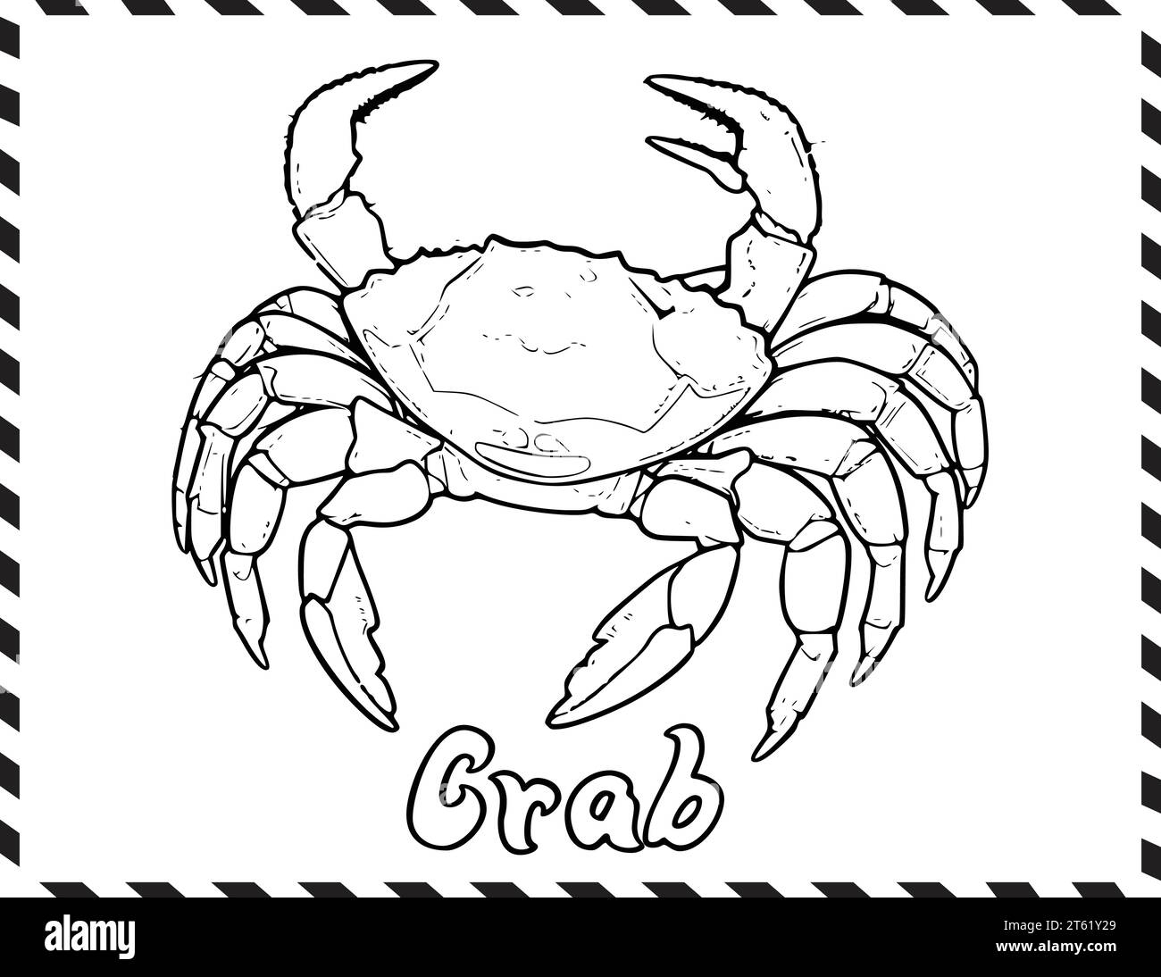 Free Printable Crab Coloring Pages Hi res Stock Photography And Images Alamy