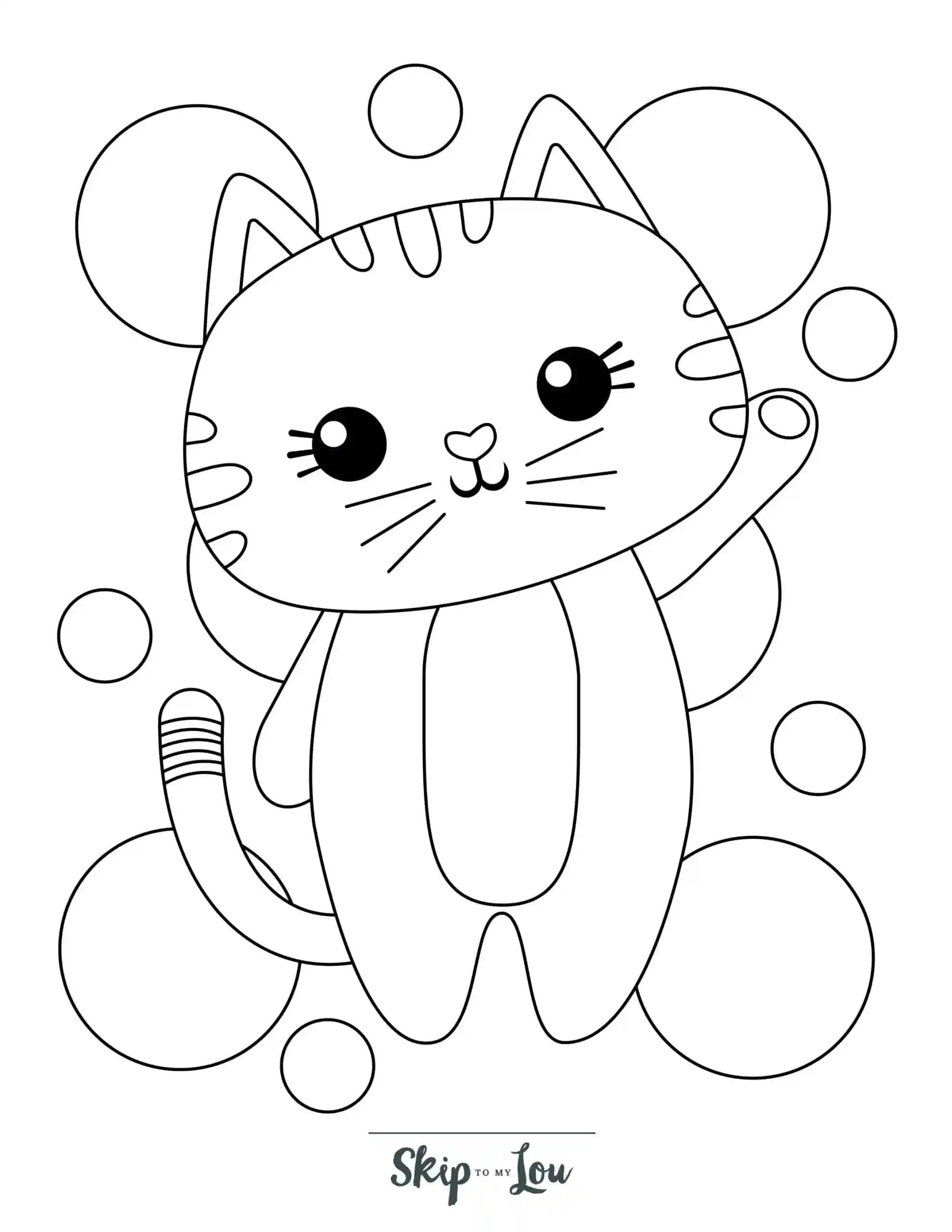Free Printable Cute Kitten Coloring Pages Skip To My Lou