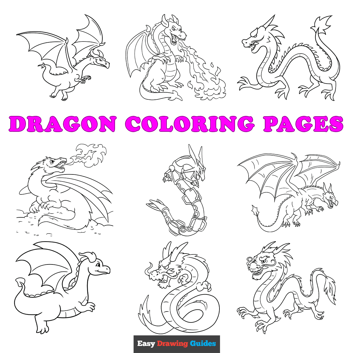 Free Printable Dragon Coloring Pages For Kids Free Printable Dragon Coloring Pages For Kids