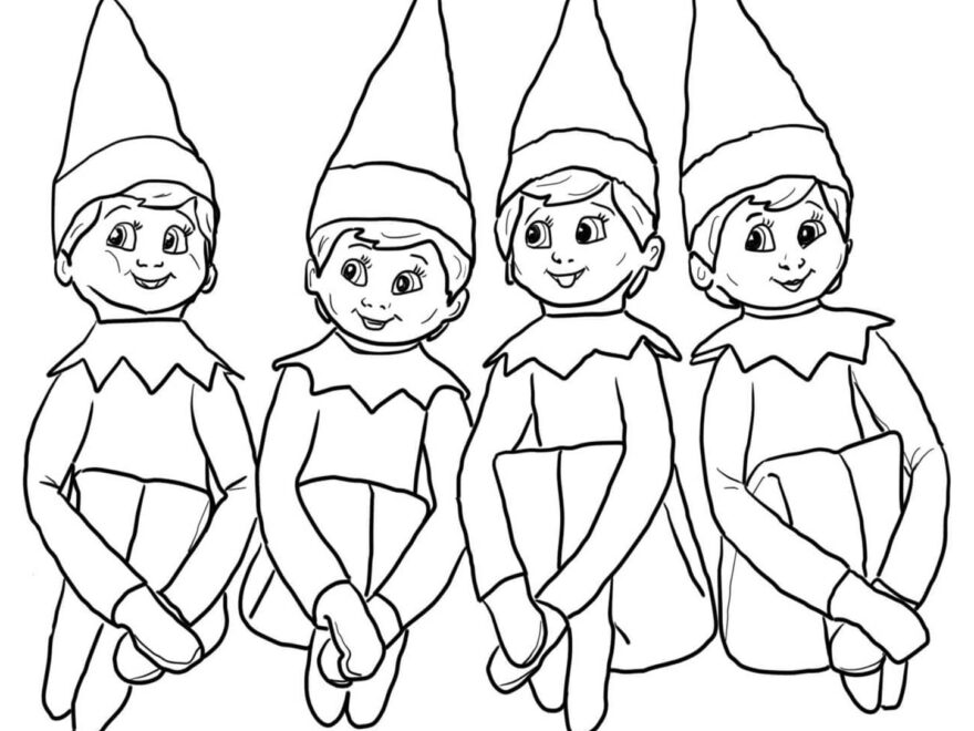 Free Printable Elf On The Shelf Coloring Pages Tulamama