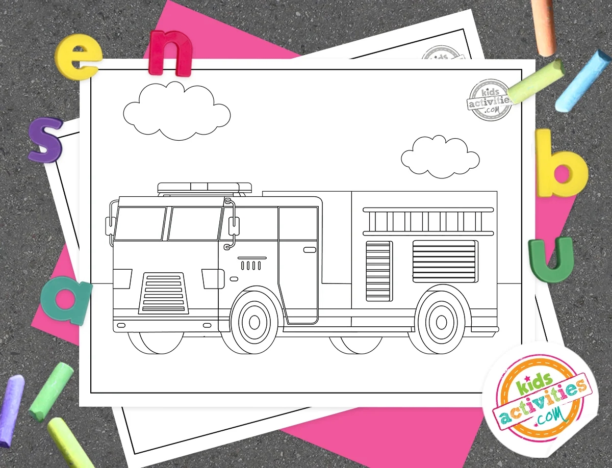 29 Exciting Fire Truck Coloring Pages Printable 29 Exciting Fire Truck Coloring Pages Printable
