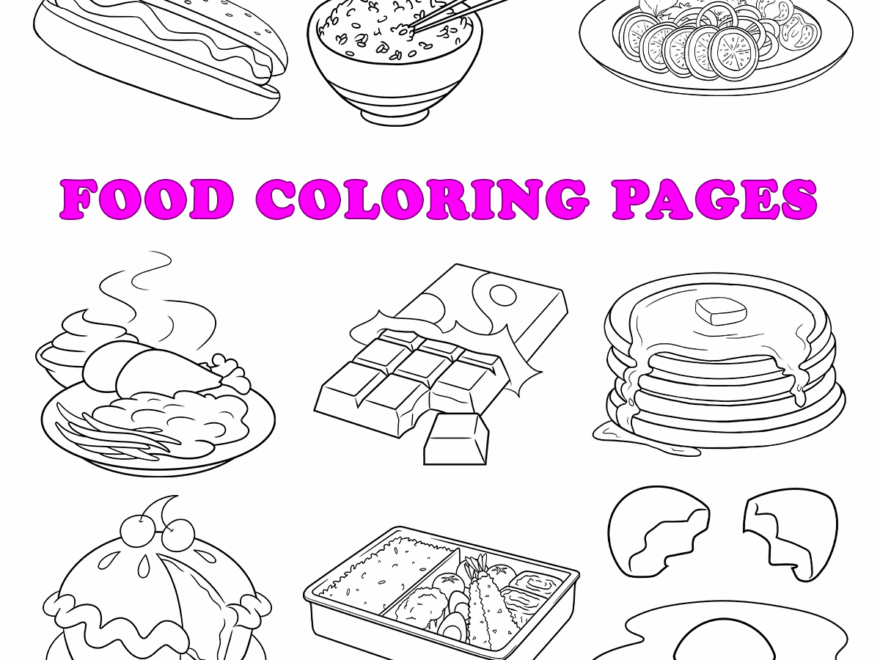 Free Printable Food Coloring Pages For Kids