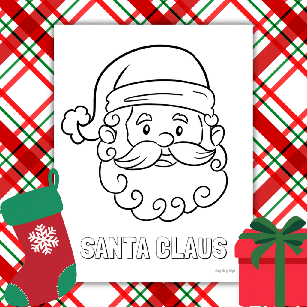 Free Printable Santa Coloring Pages For Christmas Simply Full Of Delight