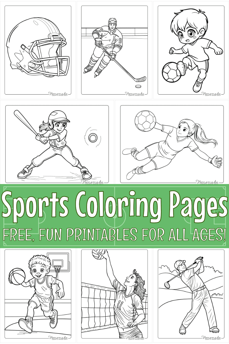 Free Printable Sports Coloring Pages For Kids Adults Free Printable Sports Coloring Pages For Kids Adults