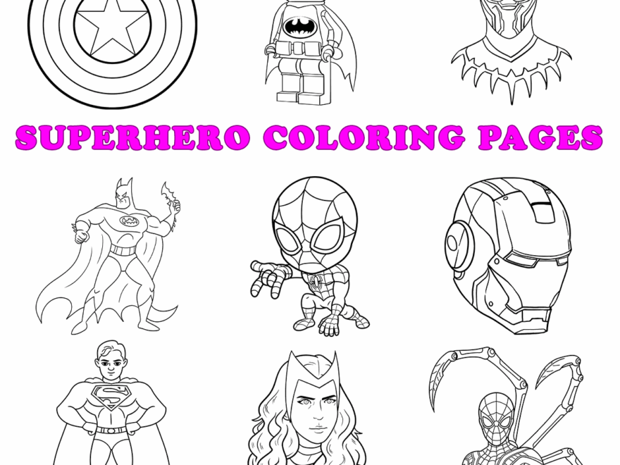 Free Printable Superhero Coloring Pages For Kids
