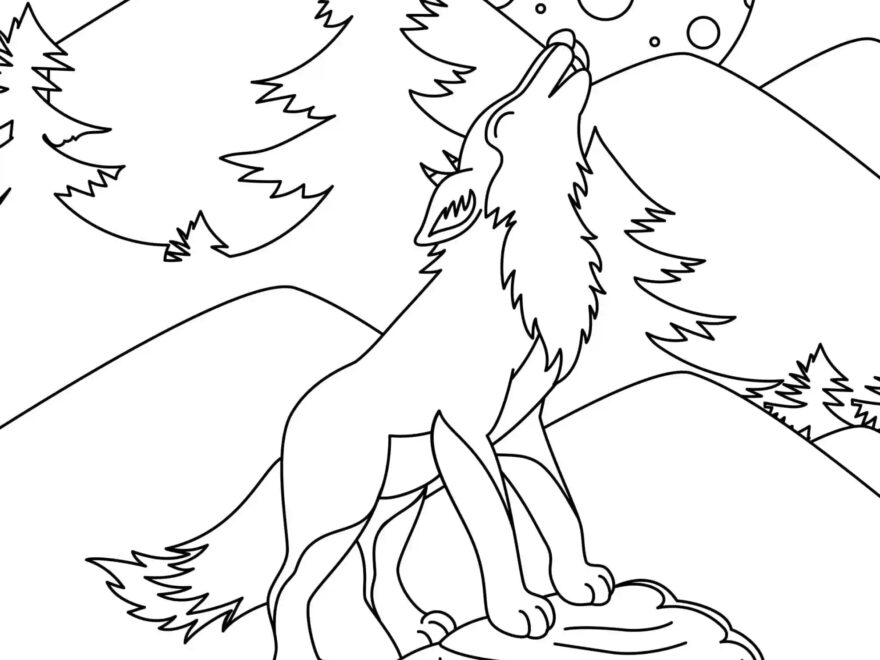 Free Printable Wolf Coloring Pages For Kids And Adults