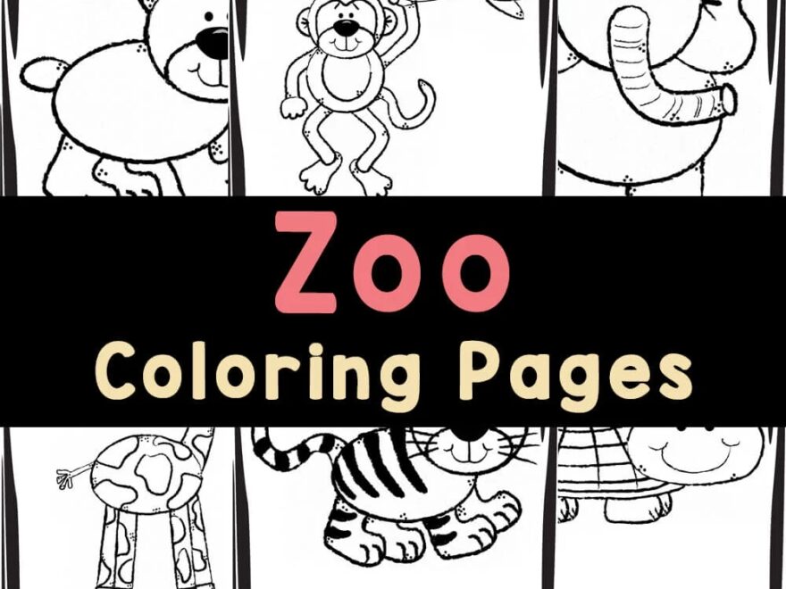 FREE Printable Zoo Animal Coloring Pages