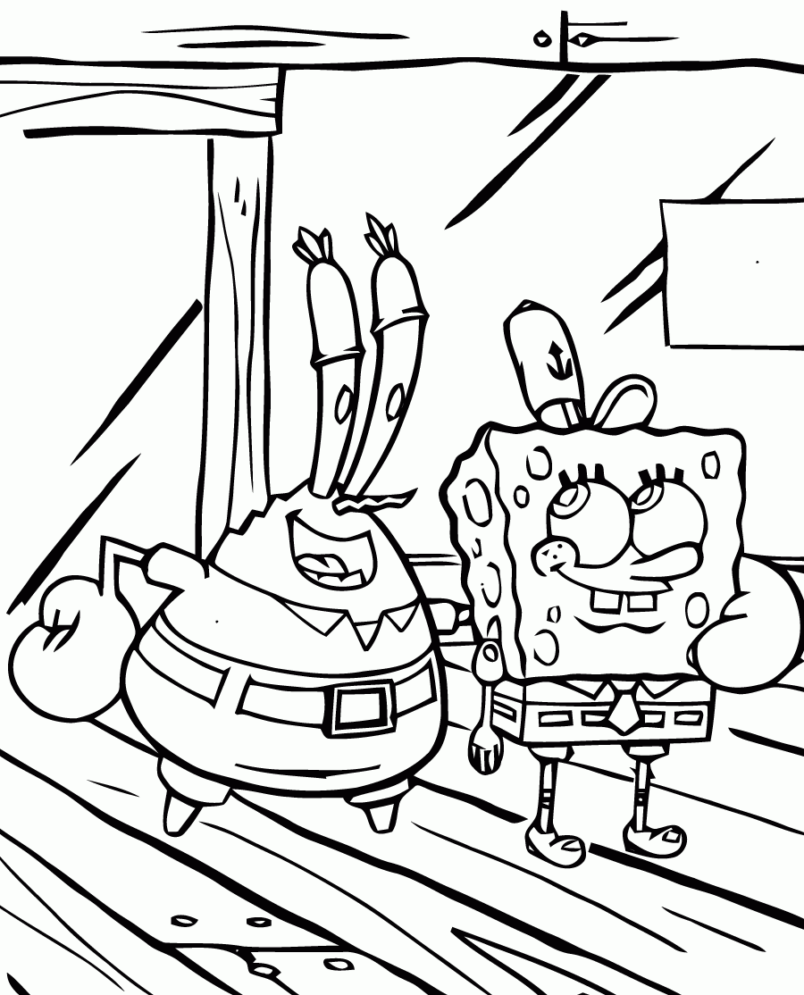 Free Songebob Coloring Pages