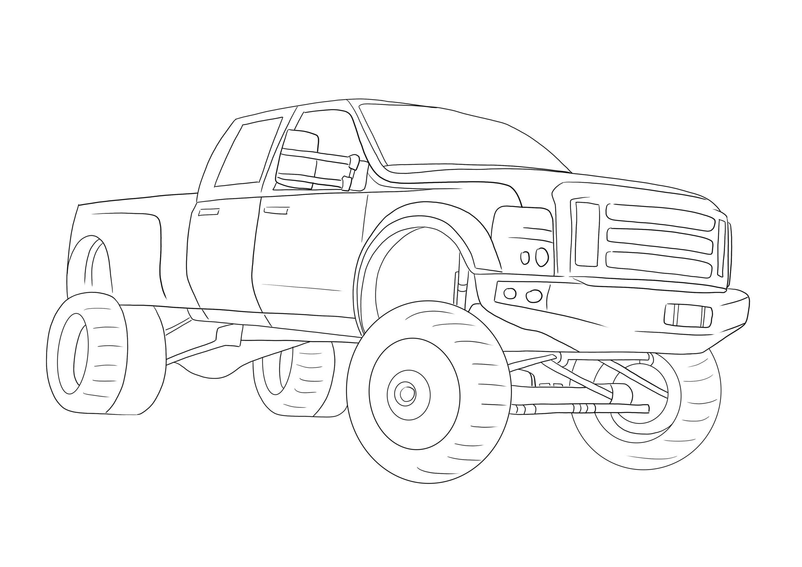 Free To Print And Color A Monster Energy Monster Truck For Kids Free To Print And Color A Monster Energy Monster Truck For Kids
