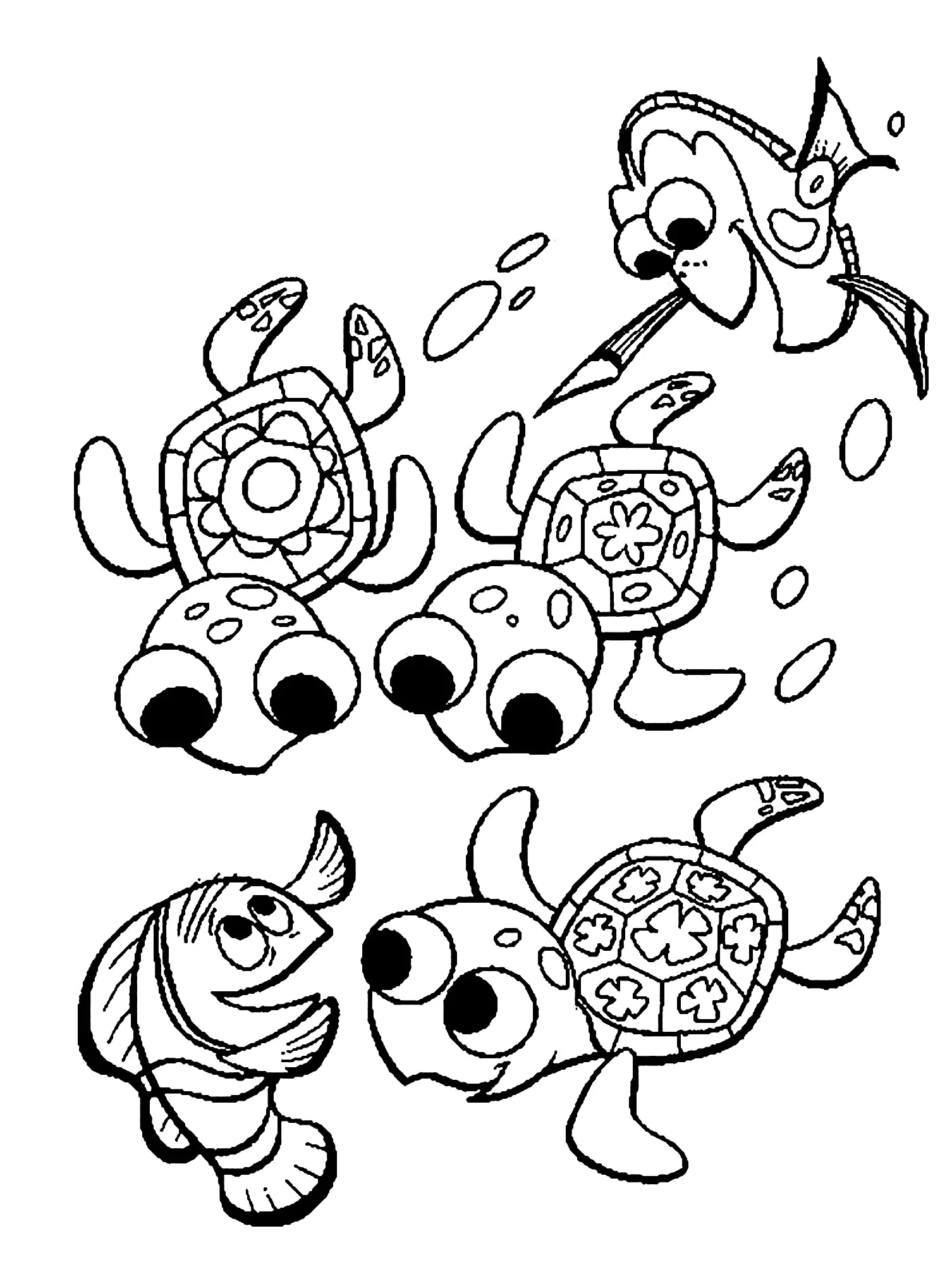 Free Turtle Drawing To Print And Color Turtle Coloring Pages