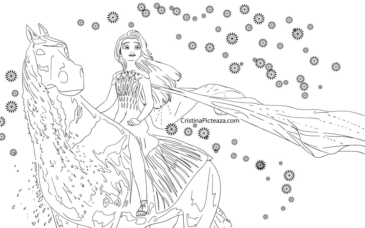 Frozen 2 Coloring Pages Elsa And Anna Coloring