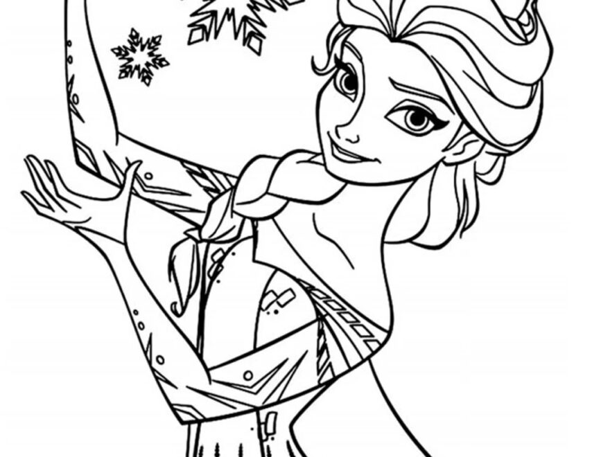 Frozen Coloring Pages Etsy