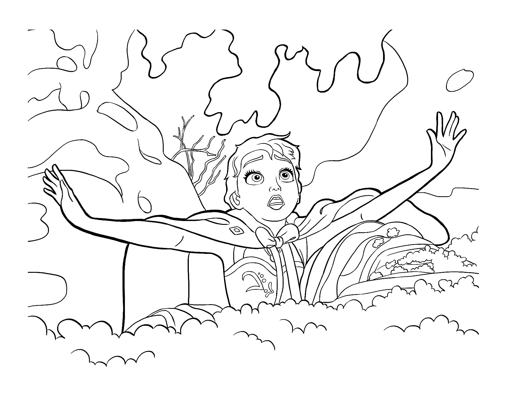 Frozen To Color For Children Frozen Coloring Pages
