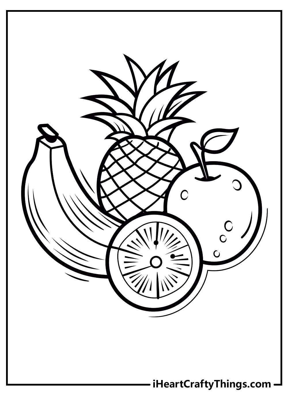 Fruit Coloring Pages 100 Free Printables Fruit Coloring Pages 100 Free Printables
