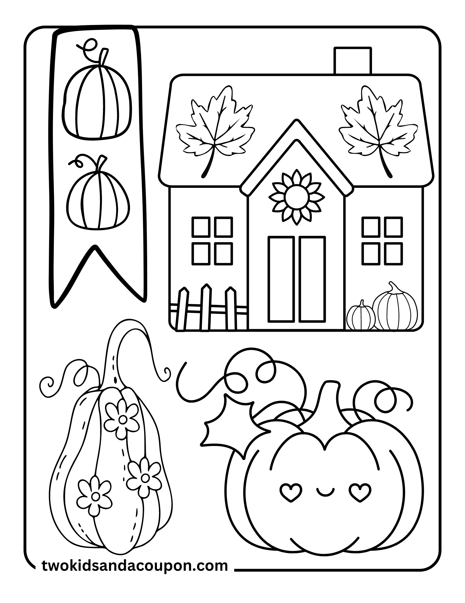 Blank Fall Coloring Pages Blank Fall Coloring Pages