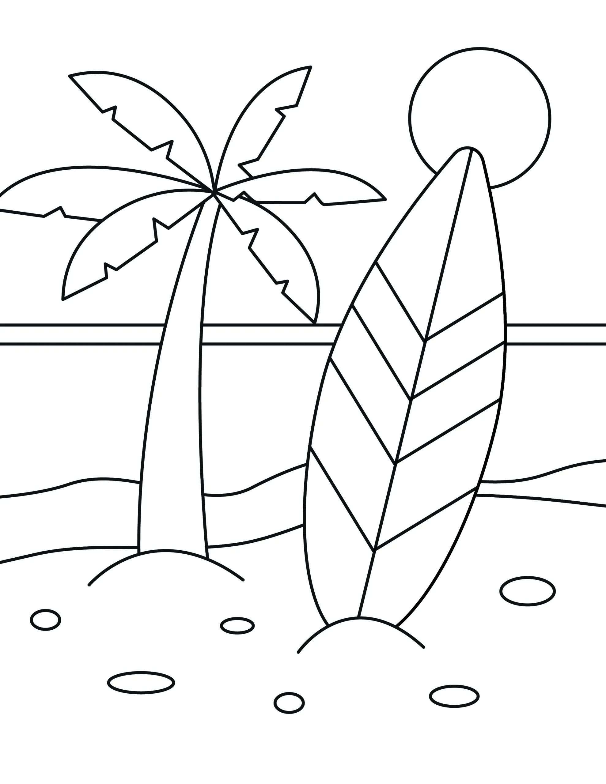 Coloring Pages Of Beach Scenes Coloring Pages Of Beach Scenes