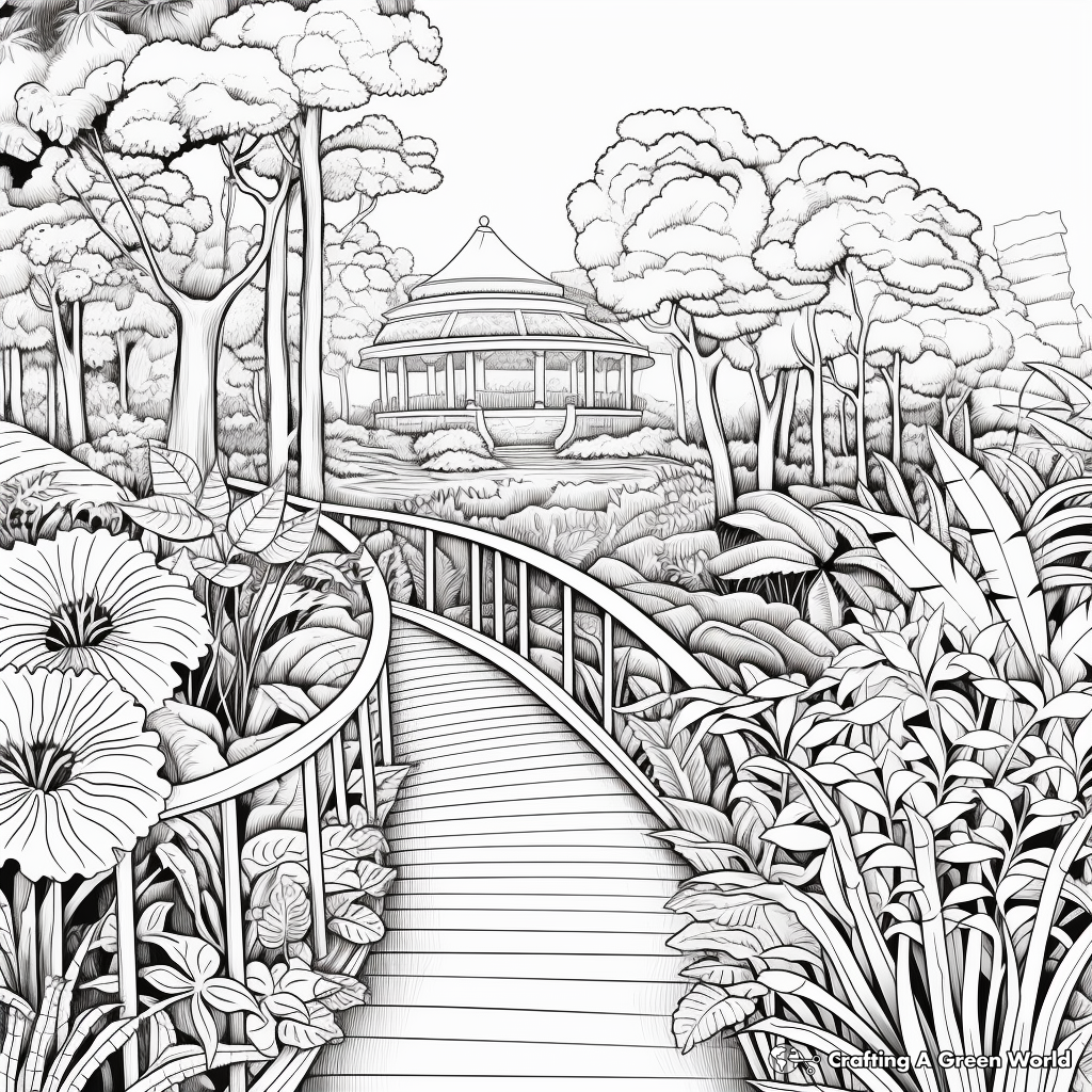 Gardens For Adults Coloring Pages Free Printable 