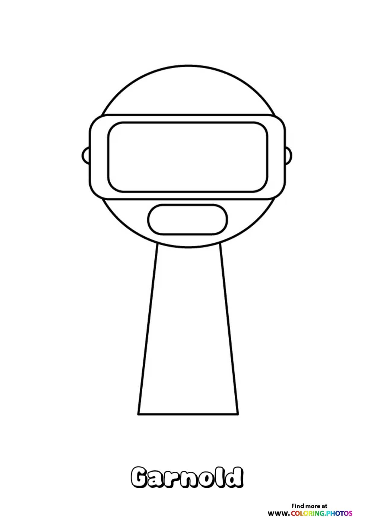 Garnold Sprunki Coloring Pages For Kids Garnold Sprunki Coloring Pages For Kids