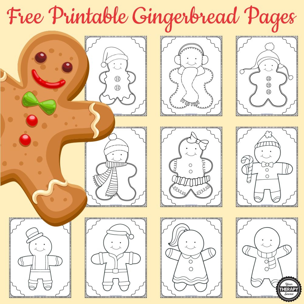 Gingerbread Family Coloring Pages Gingerbread Family Coloring Pages