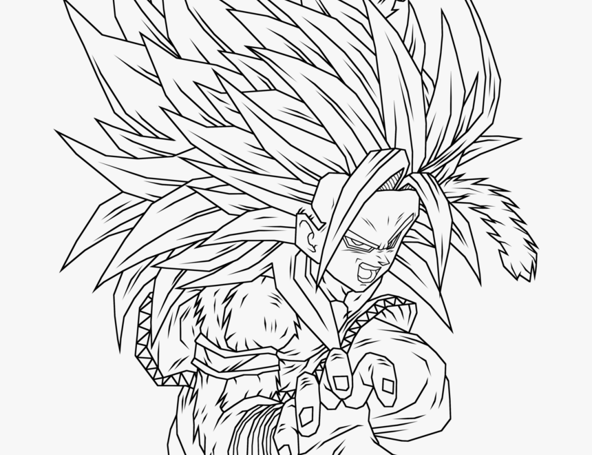 Goku Ssj5 Coloring Pages 3 By Morgan Goku Super Saiyan 5 Drawing HD Png Download Transparent Png Image PNGitem