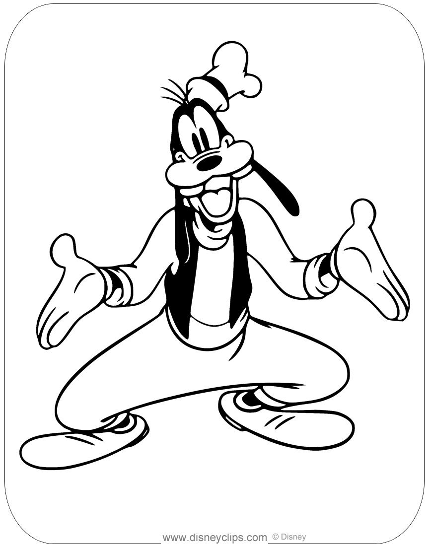 Goofy Coloring Pages 6 Disneyclips Goofy Coloring Pages 6 Disneyclips
