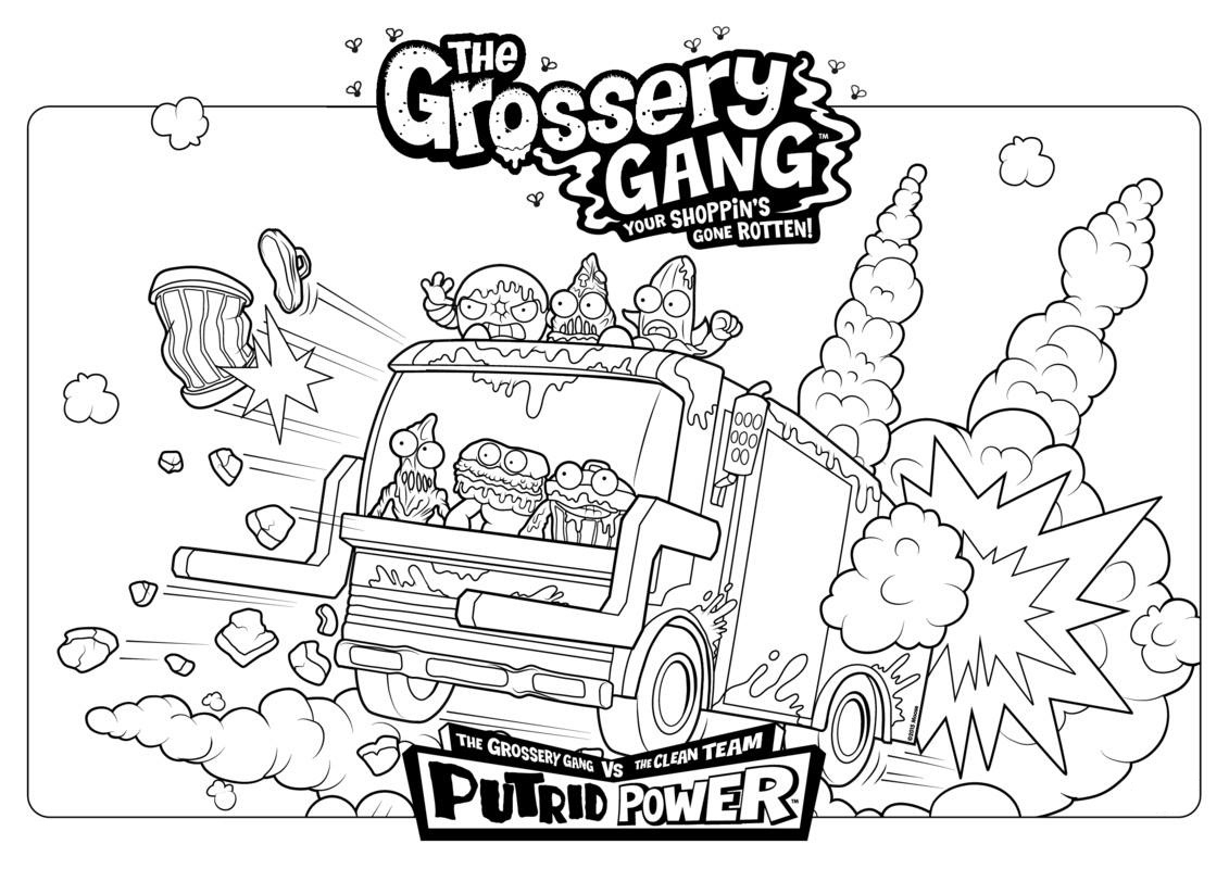 Grossery Gang Coloring Pages Activity Shelter Grossery Gang Coloring Pages Activity Shelter