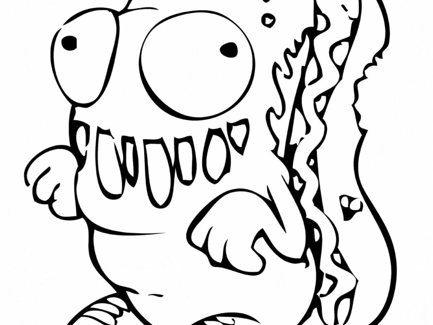 Grott Dog Trash Pack Coloring Page