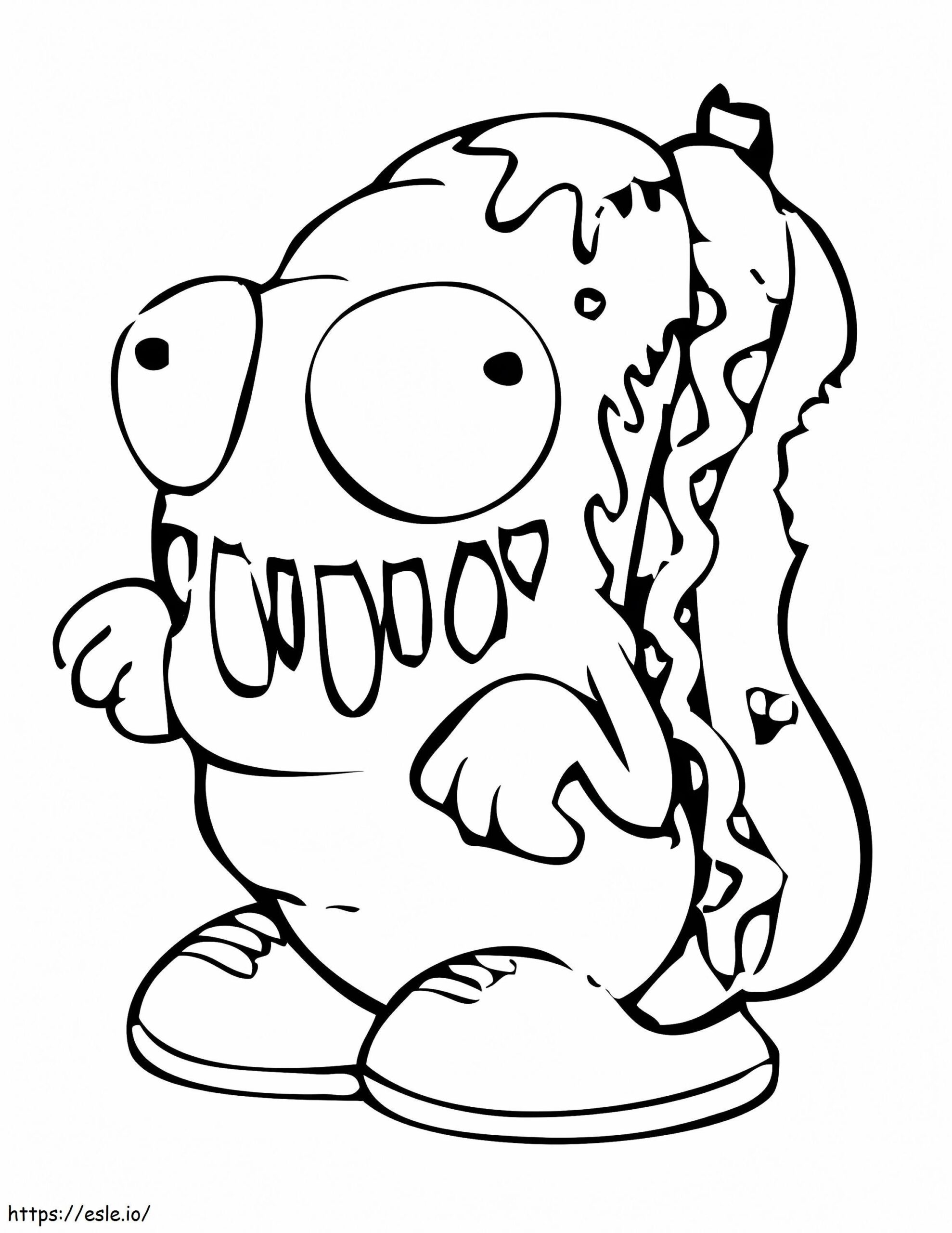 Grott Dog Trash Pack Coloring Page Grott Dog Trash Pack Coloring Page