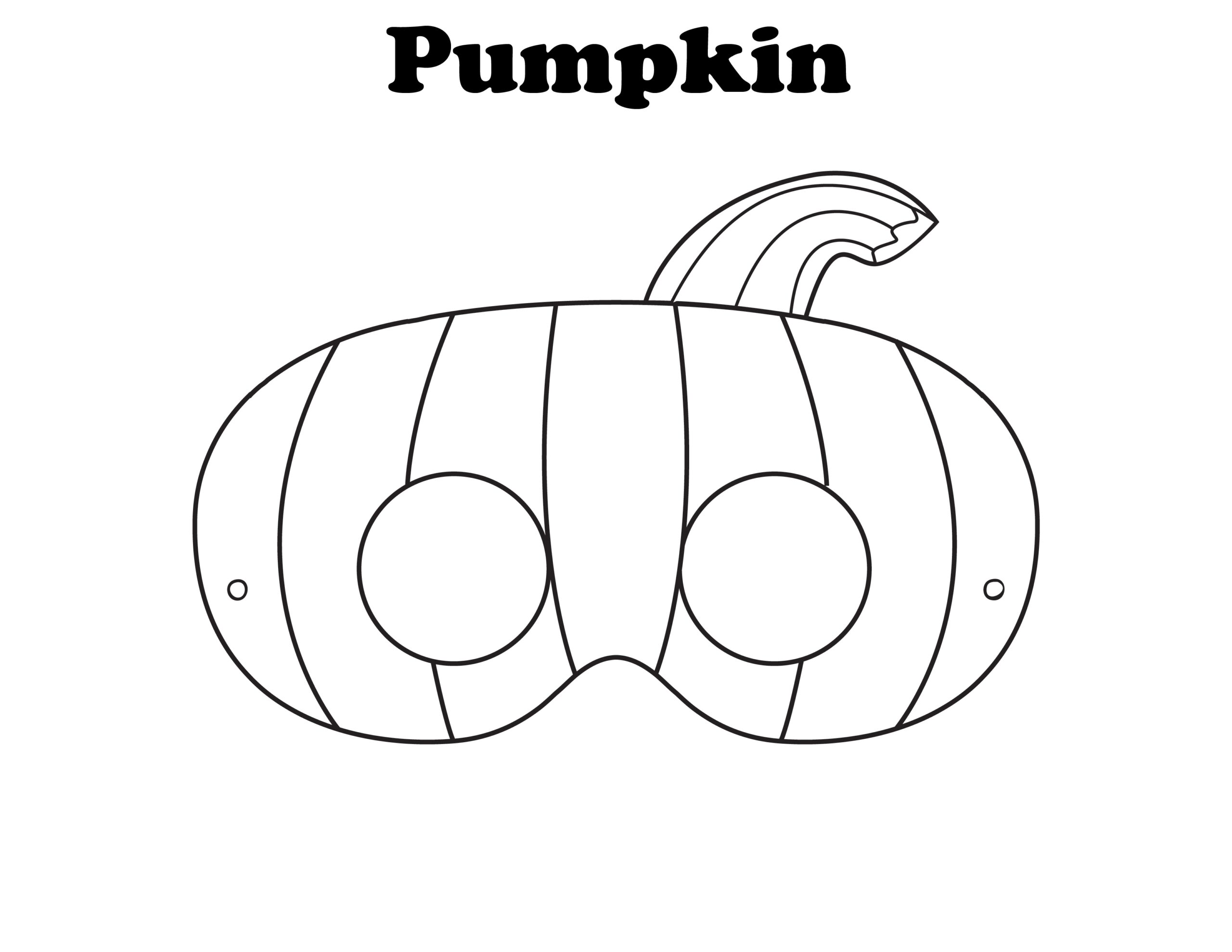 Halloween Mask Coloring Pages Free