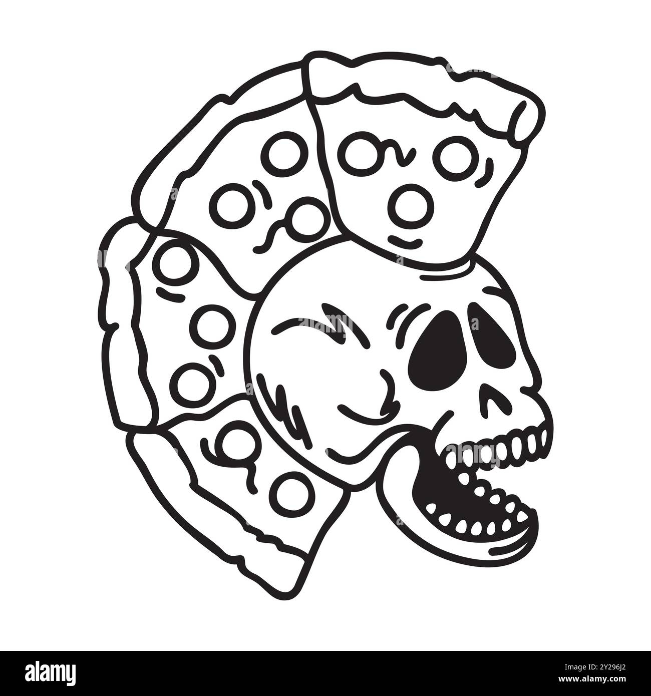 Halloween Pizza Black And White Stock Photos Images Alamy